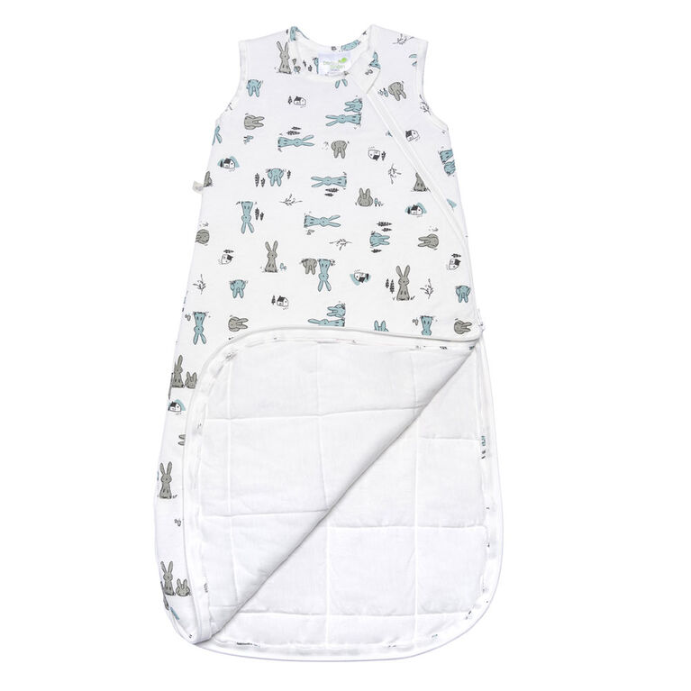 Perlimpinpin-Bamboo sleep bag 1.0 TOG-Bunnies-18-36m