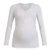 Motherhood - Long Sleeve Snap Henley Nursing Top - Grey Mix - L