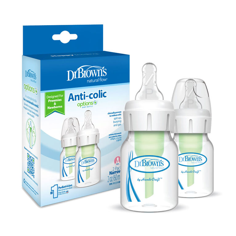 Dr Brown S Options Preemie Bottles 2 Oz 2 Pack Babies R Us Canada