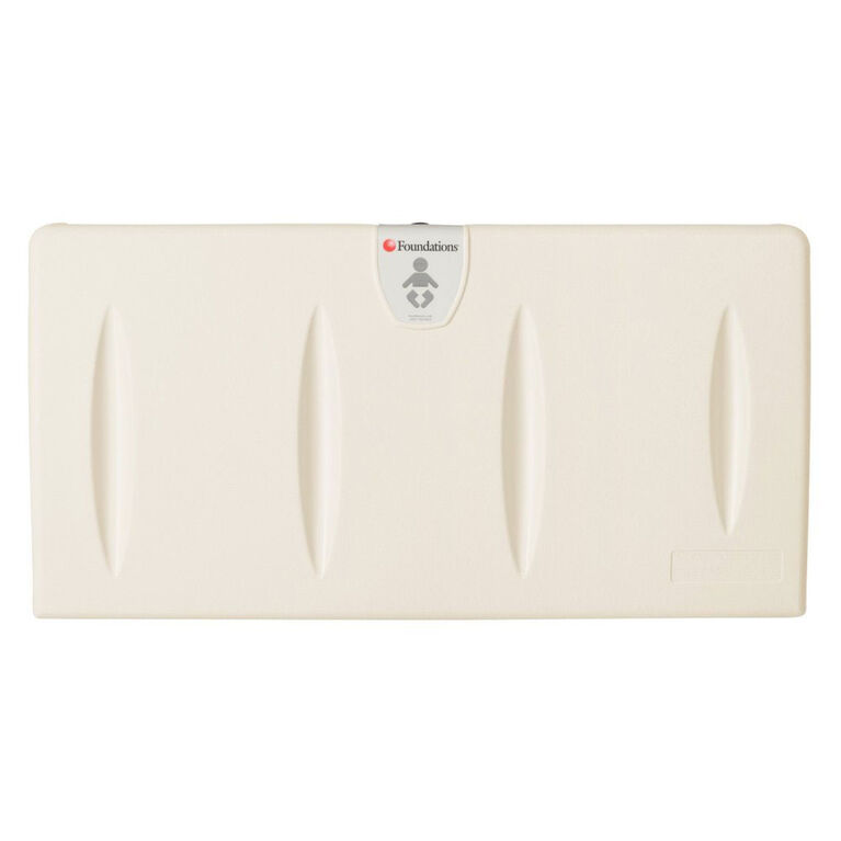 Foundations Horizontal Surface Mount Baby Changing Station (EZ Mount Backer Plate Included)