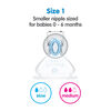 Tétines de remplacement Perfect FitMC à débit moyen pour biberons NUKMD, emballage de 2.