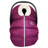 Petit Coulou Winter car seat cover - Burgundy/Ivory