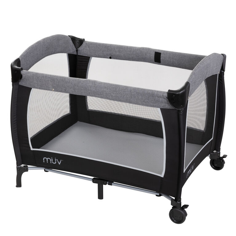MUV Lil Snooze Deluxe III Playard Oxford Grey