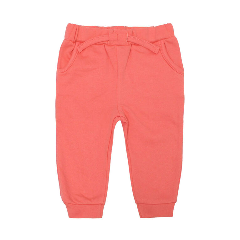 Koala Baby Girls Fake Pocket Jogger - Pink, 3 Months