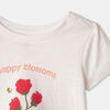 Tshirt Aline Imp Fleur Blnc RISE Little Earthling