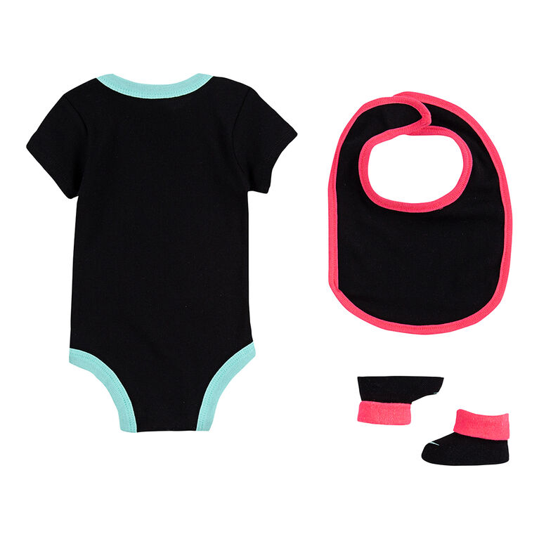 Ensemble Cadeau Neon Nike - Noir, Taille 0-6 mois