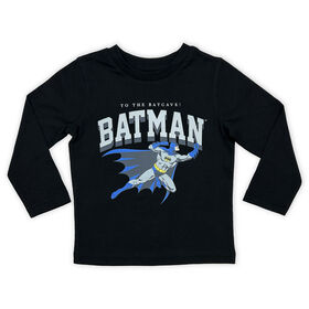 Batman - T-shirt à manches longues - Noir - 5T