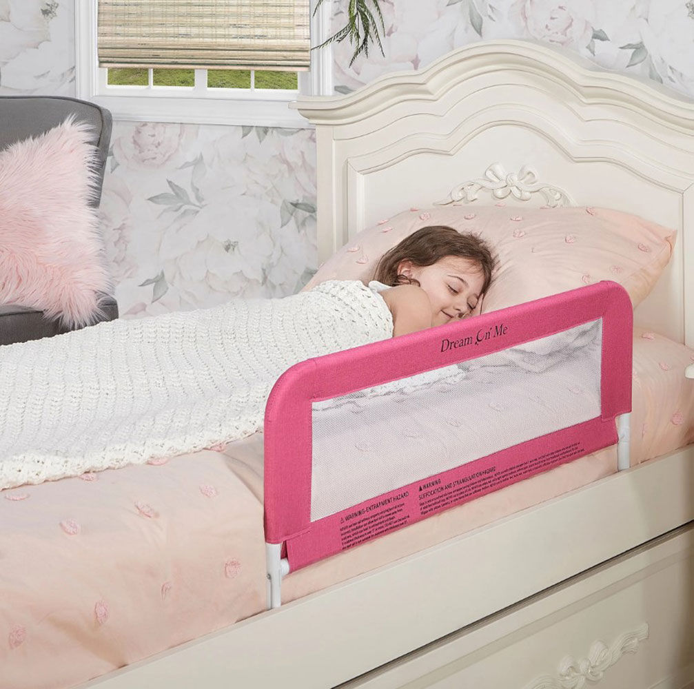 Pink bed guard argos online