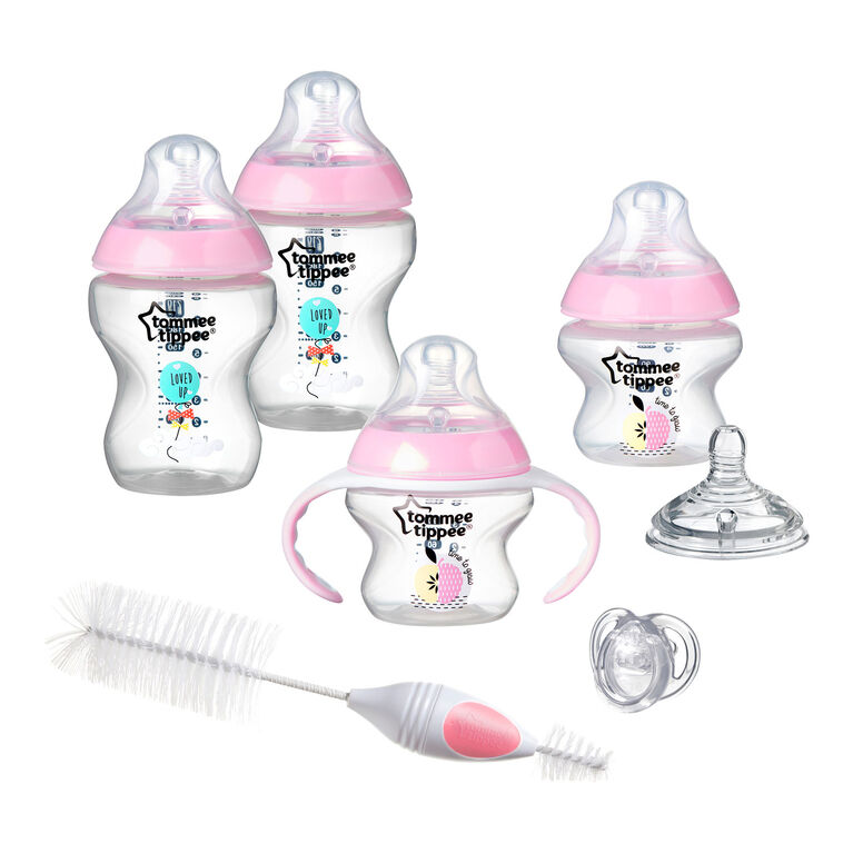 Tommee Tippee Closer to Nature Newborn Starter Set - Pink