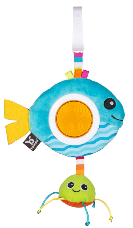 Benbat - Dazzle Friends Rattle Toy - Fish / Blue / 0-24 Months Old