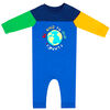 earth by art & eden - Mike Color Block Coverall - Stong Blue, 6 Months