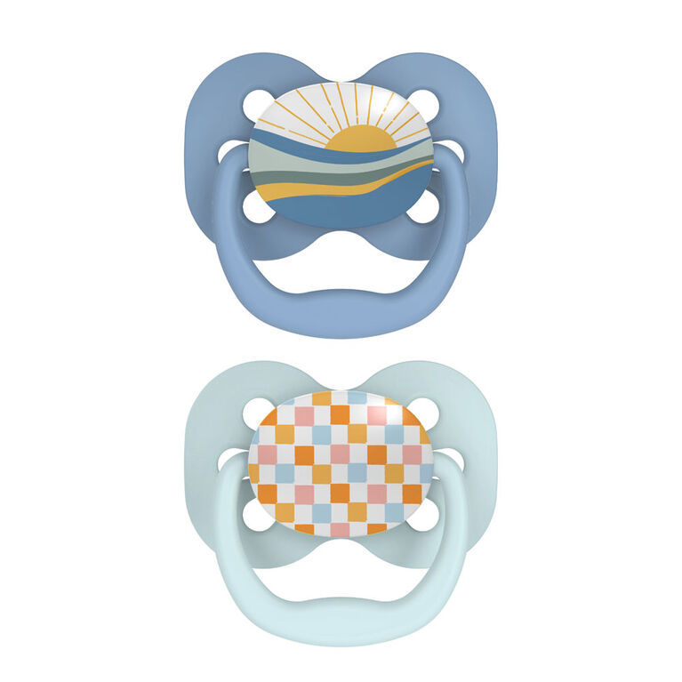 Advantage Pacifier Stage 1 Blue 4 Pack