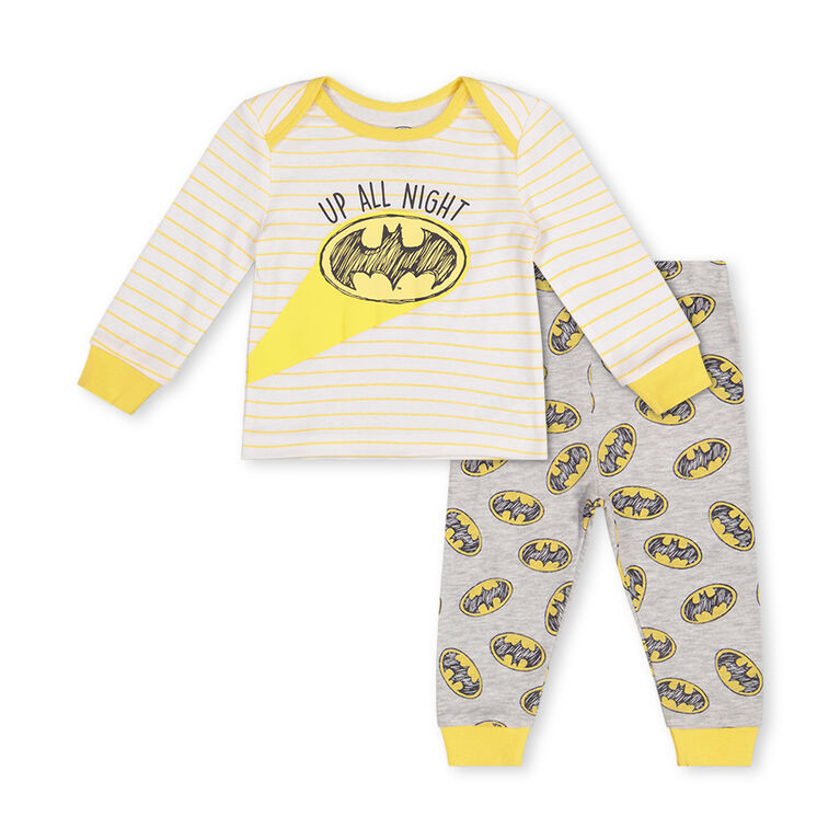 Batman Sleep Set Off White 0/3M