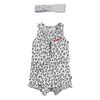 Levis Romper with Headband - White, 3 Months