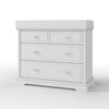 Forever Eclectic by Child Craft Wilmington 3-Drawer Dresser with Dressing Kit, Matte White