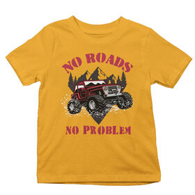 No Roads Short Sleeve Tee - Gold -  3T