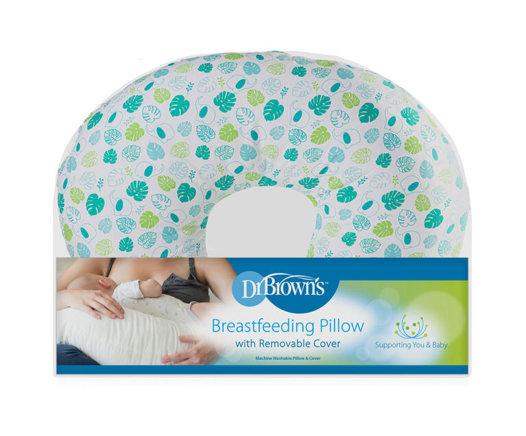 Dr. Brown's Breastfeeding Pillow with Cover, Green