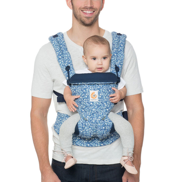 Porte-bébé ergonomique tout-en-un Ergobaby Omni 360 - batik indigo.