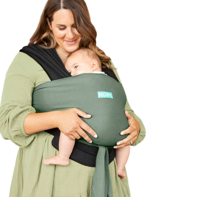 MOBY - Easy-Wrap Baby Carrier - Olive/Onyx