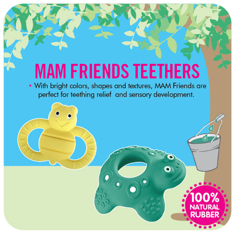 MAM Friends Natural Rubber Teether Lucy The Snail 2+ Months