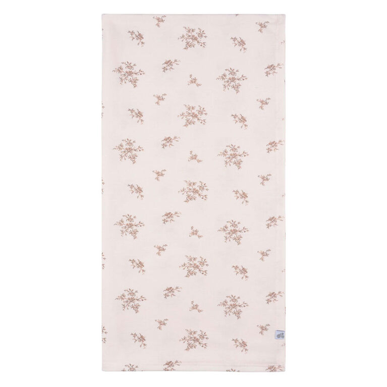 Just Born - Couverture d'emmaillotage 2 pièces + bandeau rose floral