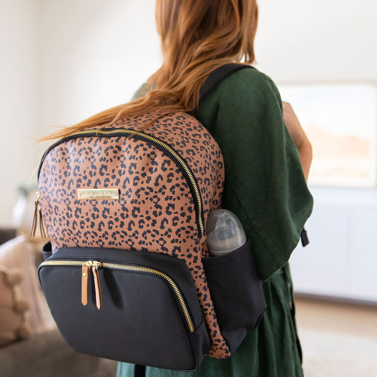 Petunia Pickle Bottom District Backpack 5 Piece Set in Leopard