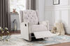 Lennox Furniture Capri Glider Recliner Swivel Off-White
