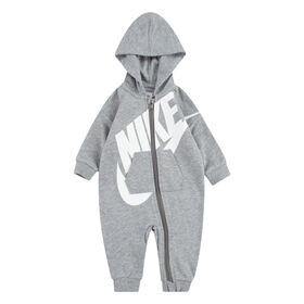 Nike Futura Hooded Coverall - Dark Grey Heather - Size 6 Months