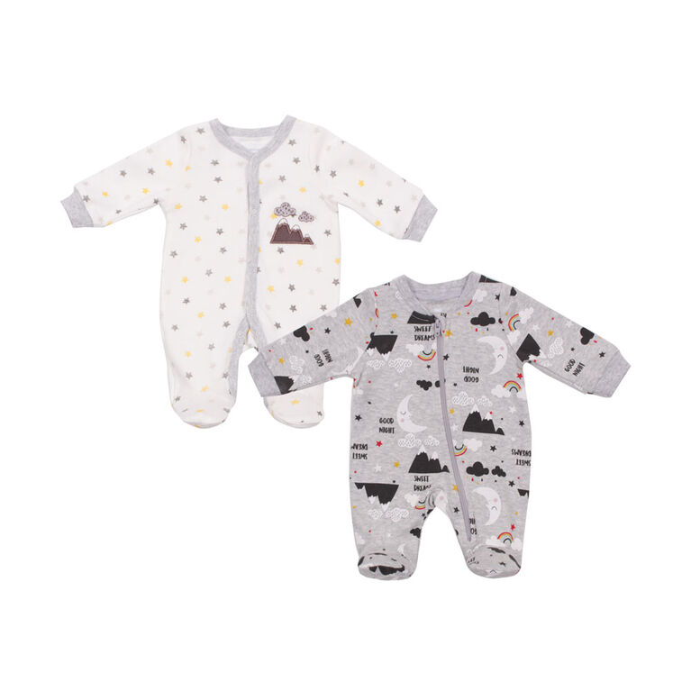 Koala Baby 2-Pack Sleeper- Stars 3-6 Months