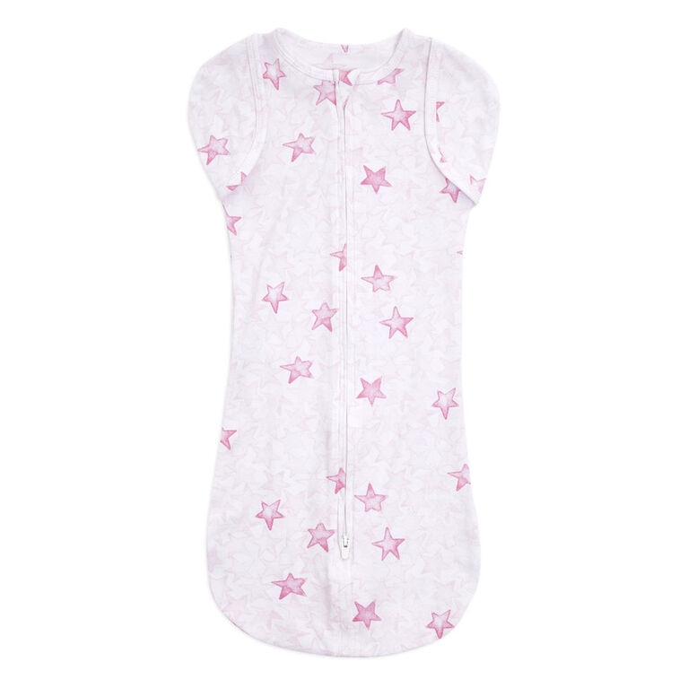 Aden + Anais Twinkling Stars Pink 2 pack Snug Swaddle  0-3 mois