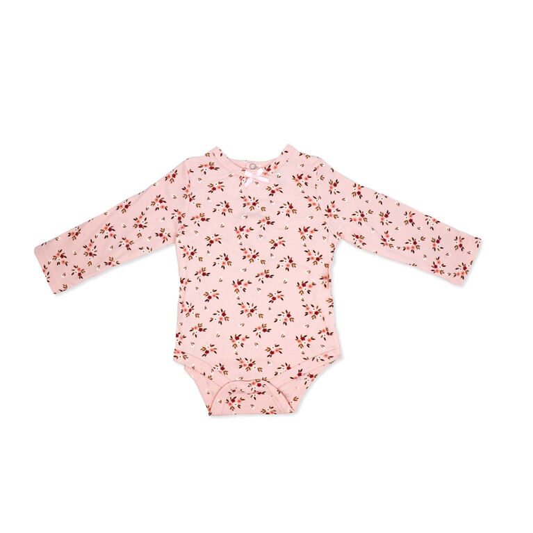 Baby Mode 3 Piece Jumper Set: Rose Floral 3-6M