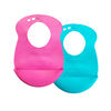 Tommee Tippee Explora 2-Pack Easi Roll Bib - Pink/Teal