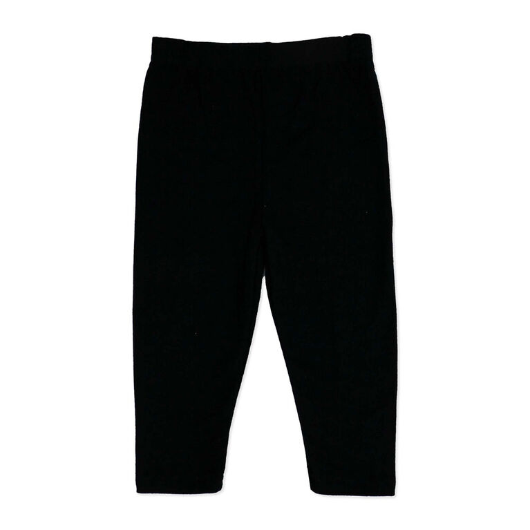 Baby Mode Ensemble 3 pièces pull-shirt oversize et legging : Noir à fleurs