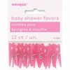 Baby Pink Clothespin Favors, 12 pieces