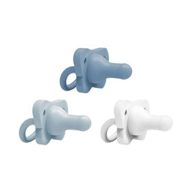 HappyPaci 1pc sucette en silicone bleu 3pk