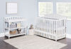 Child Craft - Sidney 4-in-1 Convertible Crib - White Wash