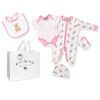 Rock a Bye Baby Boutique  - Girls Little Bear Footie 5-Piece Set - 3-6 Months
