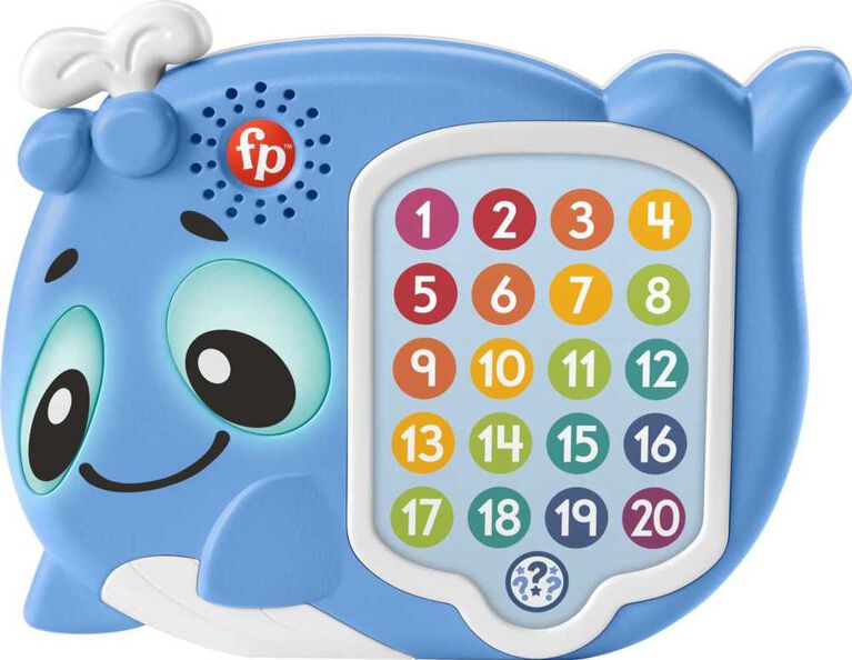 Fisher-Price Linkimals Interactive Learning Toy for Toddlers, 1-20 Count and Quiz Whale