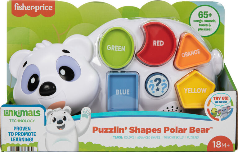 Fisher-Price Linkimals Puzzlin' Shapes Polar Bear - English Version
