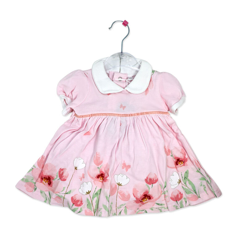 Rock a Bye Baby 2 Piece Dress Set: Pink Floral 