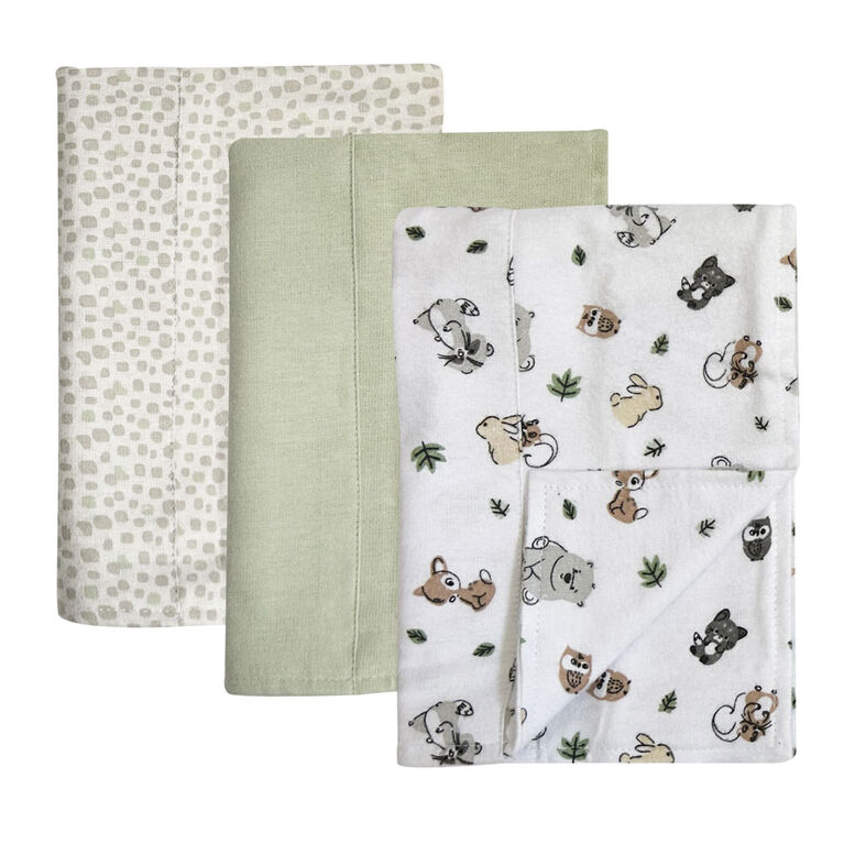 Koala Baby-3 Pk Woodland Flanelle Bâtonnets Pour Rots
