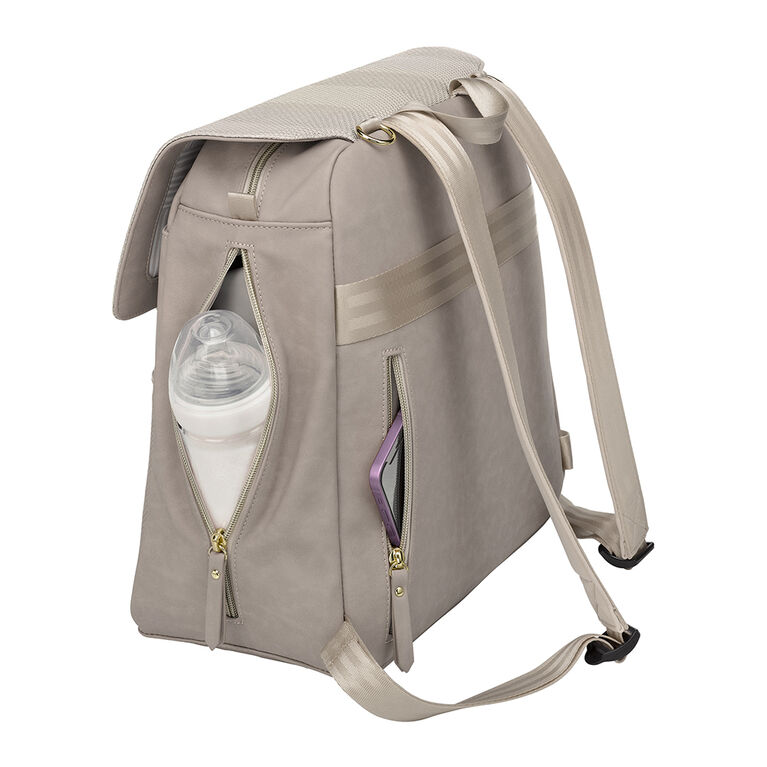 Petunia Pickle Bottom - Meta Backpack - Sand Cable Stitch Leatherette