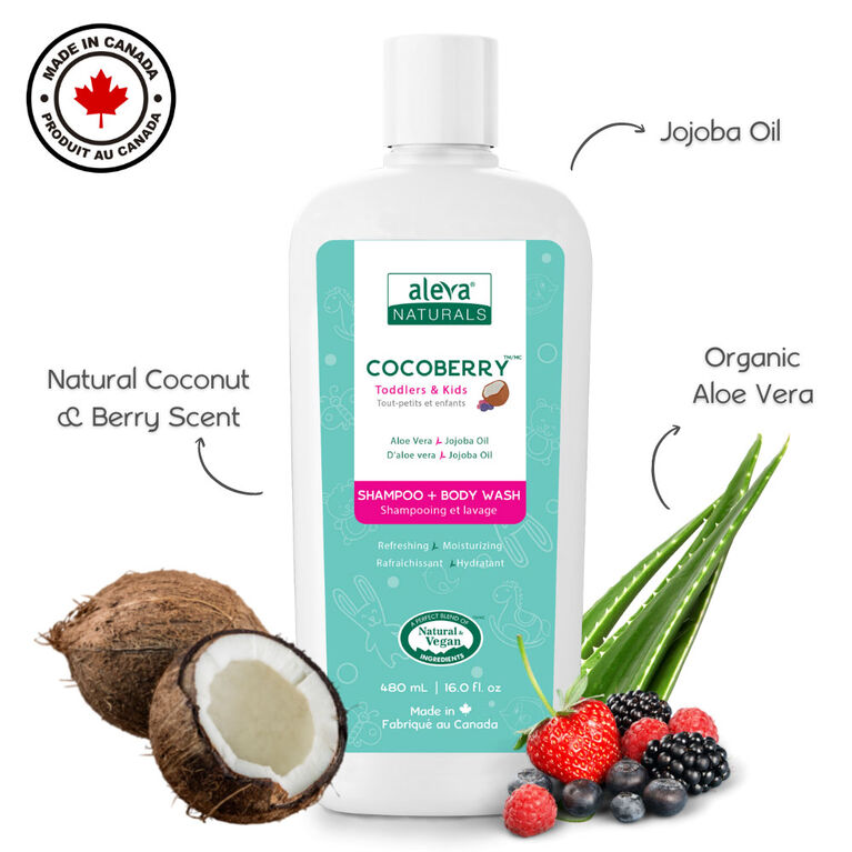 Aleva Naturals Cocoberry Toddlers & Kids Shampoo & Wash