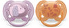 Avent Ultra Soft Pacifier  6-18m puppy/leaves 2pk