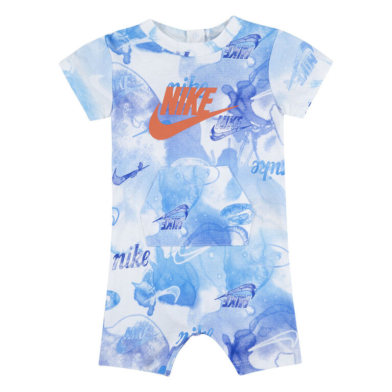 Nike Romper - White/Blue - Size Newborn