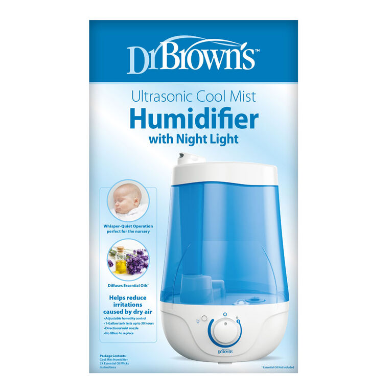 Dr. Brown's Ultrasonic Cool Mist Humidifier with Night Light