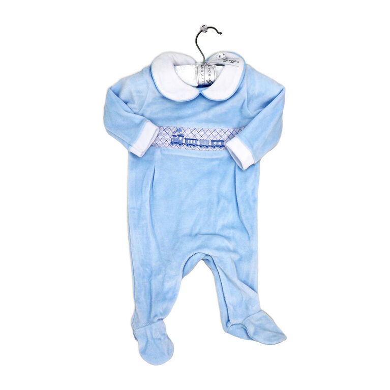 Rock a Bye Baby Dormeuse en Velours Bleu Train