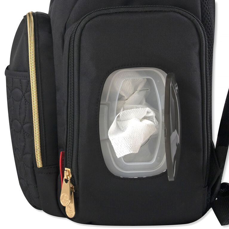 Sac &agrave; dos matelass&eacute; Baby Essentials - Noir