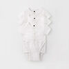 simple diaper shirt 3-pack, 6-9m - white