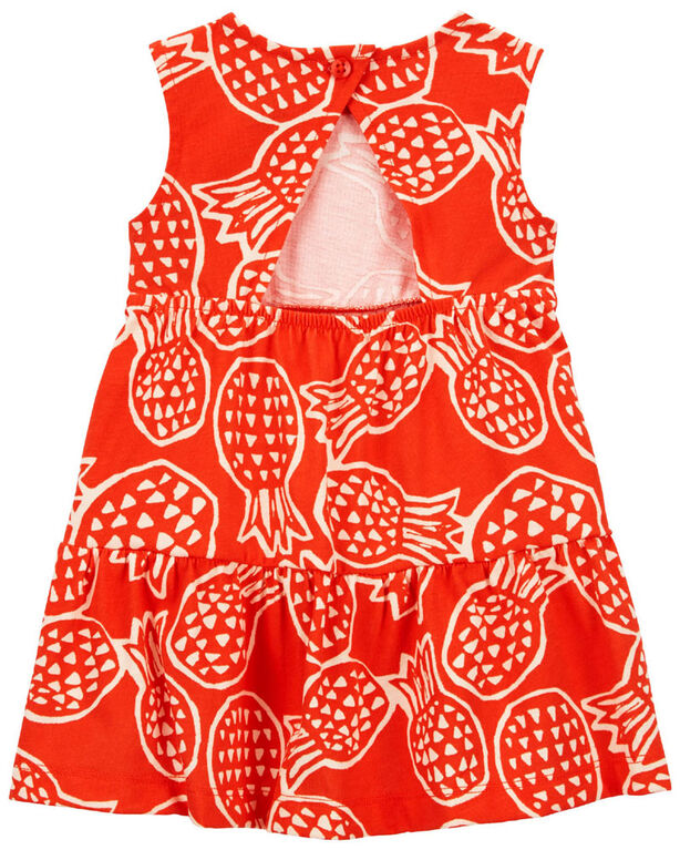 Pineapple Sleeveless Dress  